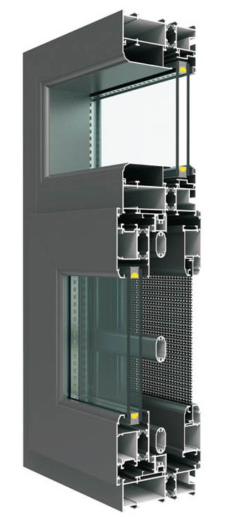 CS108隔熱窗紗一體系列