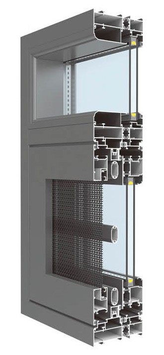 CS108窄邊內外平框隔熱窗紗一體系列