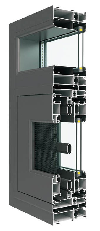 CS120內外平框隔熱窗紗一體系列