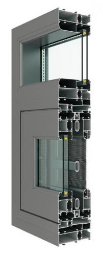 CS108內外平框內開(kāi)內倒隔熱窗紗一體系列