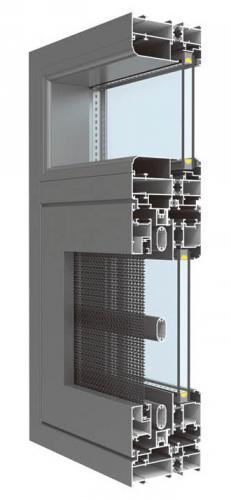 CS108窄邊內外平框隔熱窗紗一體系列